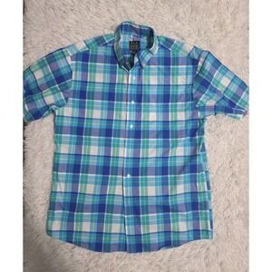 Jos. A Bank Travelers Collection Mens Size Medium Short Sleeve Stripe Polo Shirt